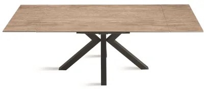 Tavolo cucina allungabile 240 cm piano grčs porcellanato Rovere JACKY