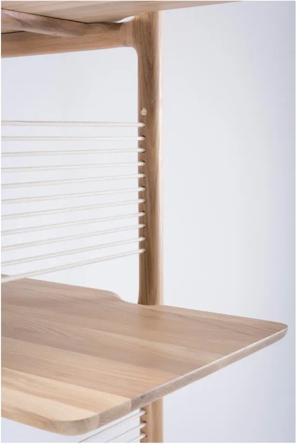 Libreria in legno massiccio di rovere, altezza 216 cm Muse - Gazzda