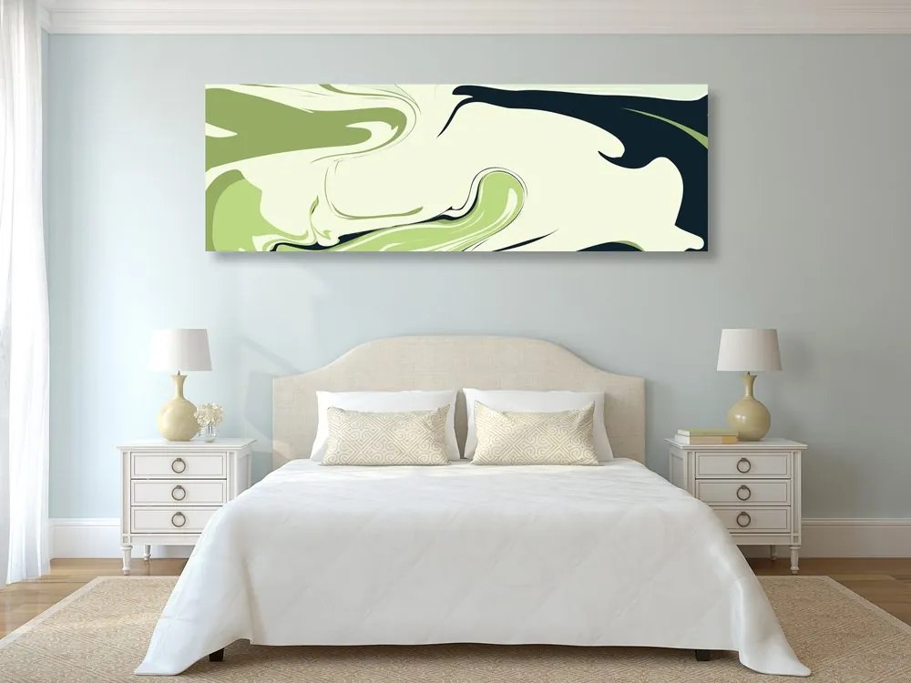 Quadro su tela – Astratto moderno verde