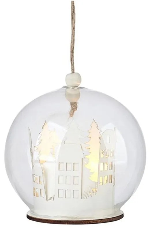 Decorazione luminosa bianca appesa ø 9 cm Myren - Markslöjd
