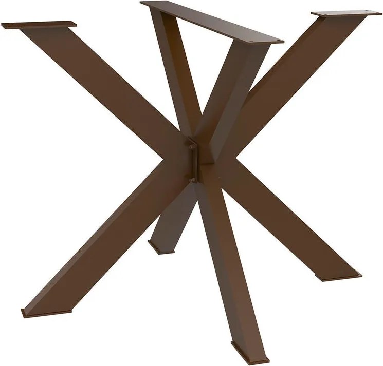 Gamba per mobili a Stella STEELMI Stella in acciaio marrone lucido L 87 x P 90 x H 72 cm