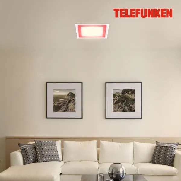 Telefunken 318806TF - Plafoniera dimmerabile RGBW LED/24W/230V + +TC