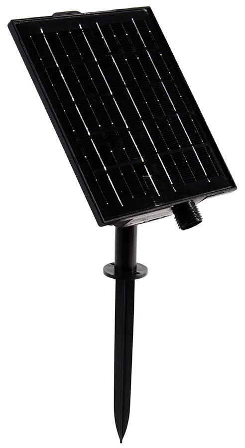 Ghirlanda luminosa marrone 8m con 10 luci LED IP44 ricaricabile a energia solare - Maro