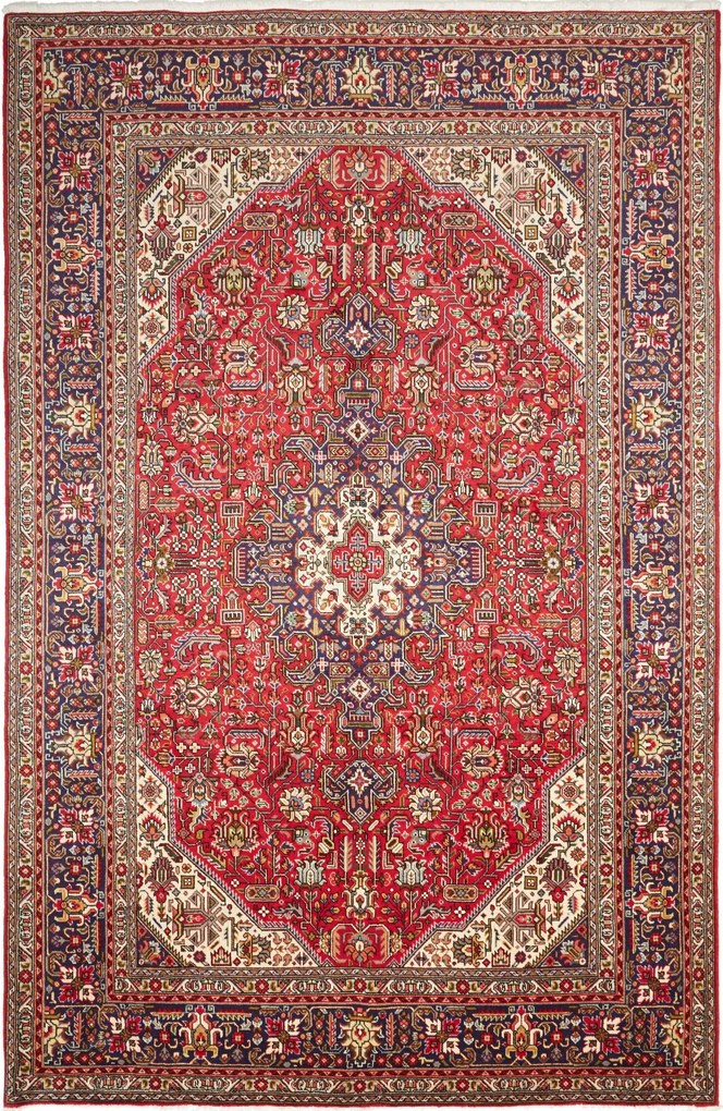 Tabriz Tappeto persiano 290x200 Blu (Iran) Annodato A Mano