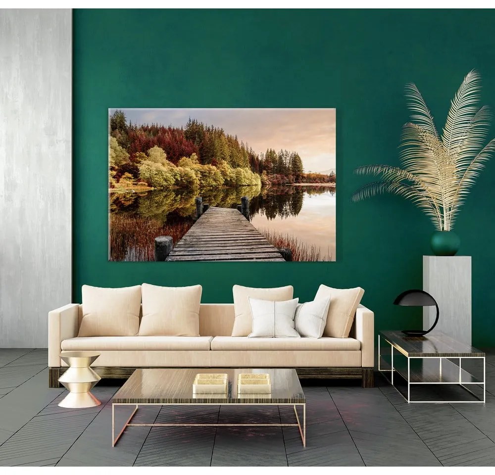 Dipinto su vetro, 80 x 120 cm Autumn Path - Styler