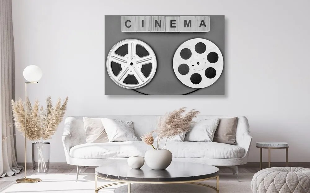 Quadro su tela – Pellicola cinematografica in bianco e nero