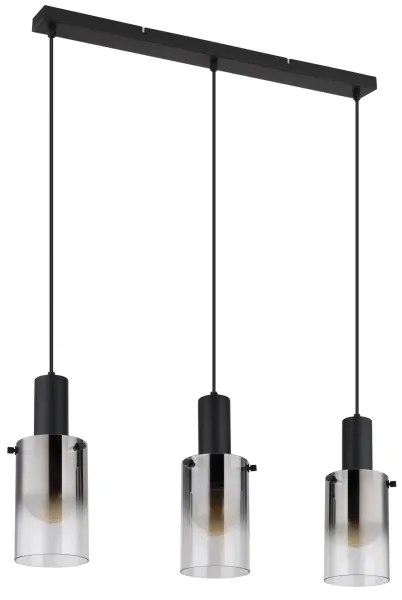 Globo 15907-3H - Lampadario a sospensione con filo FLORENTINA 3xE27/40W/230V nero