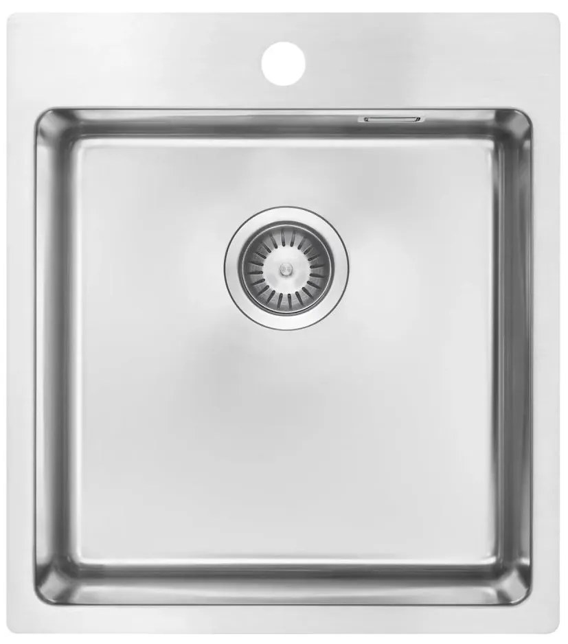 Deante ZPO_010A - Lavello della cucina OLFATO 50,5x45 cm pettinato acciaio