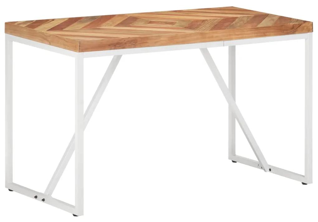 Tavolo da pranzo 120x60x76 cm legno massello di acacia e mango