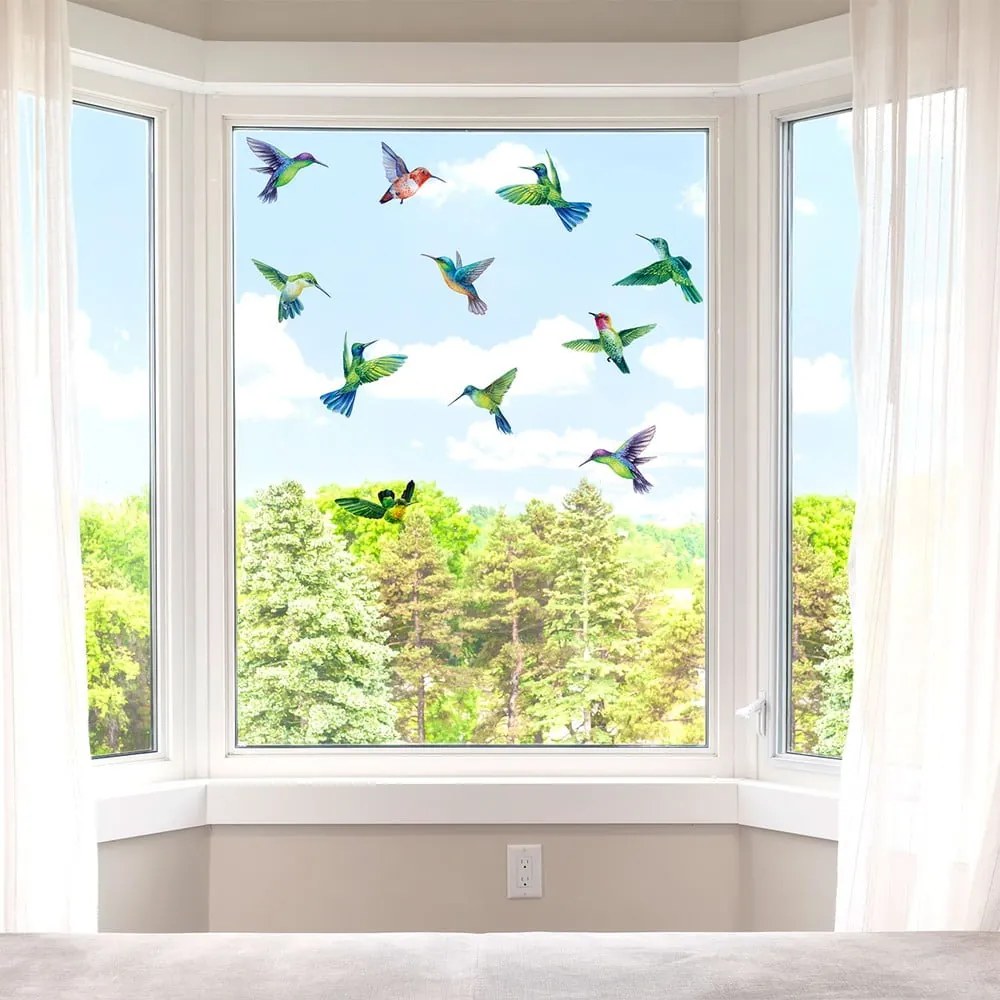 Set di adesivi per finestre 20 pezzi 40x60 cm Hummingbirds - Ambiance