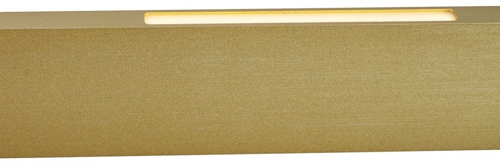 Lampada a sospensione moderna ottone con LED dimmerabile a 3 livelli Easylift - Straight