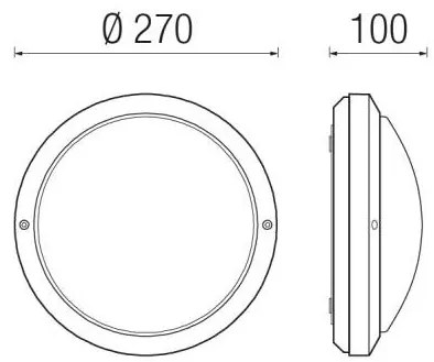 Loop Led Ø27Cm Diffusore In Vetro Satinato O In Policarbonato 17W 3000°K