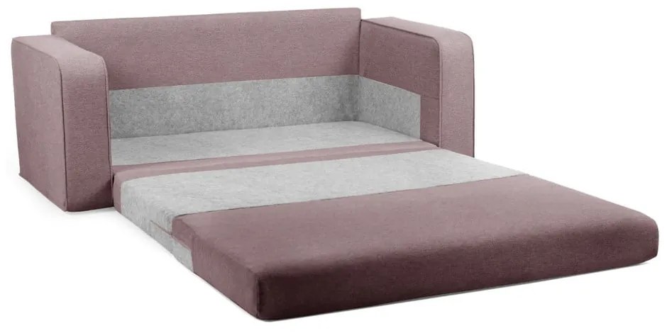 Divano in rosa chiaro allungabile 160 cm Come – Bobochic Paris