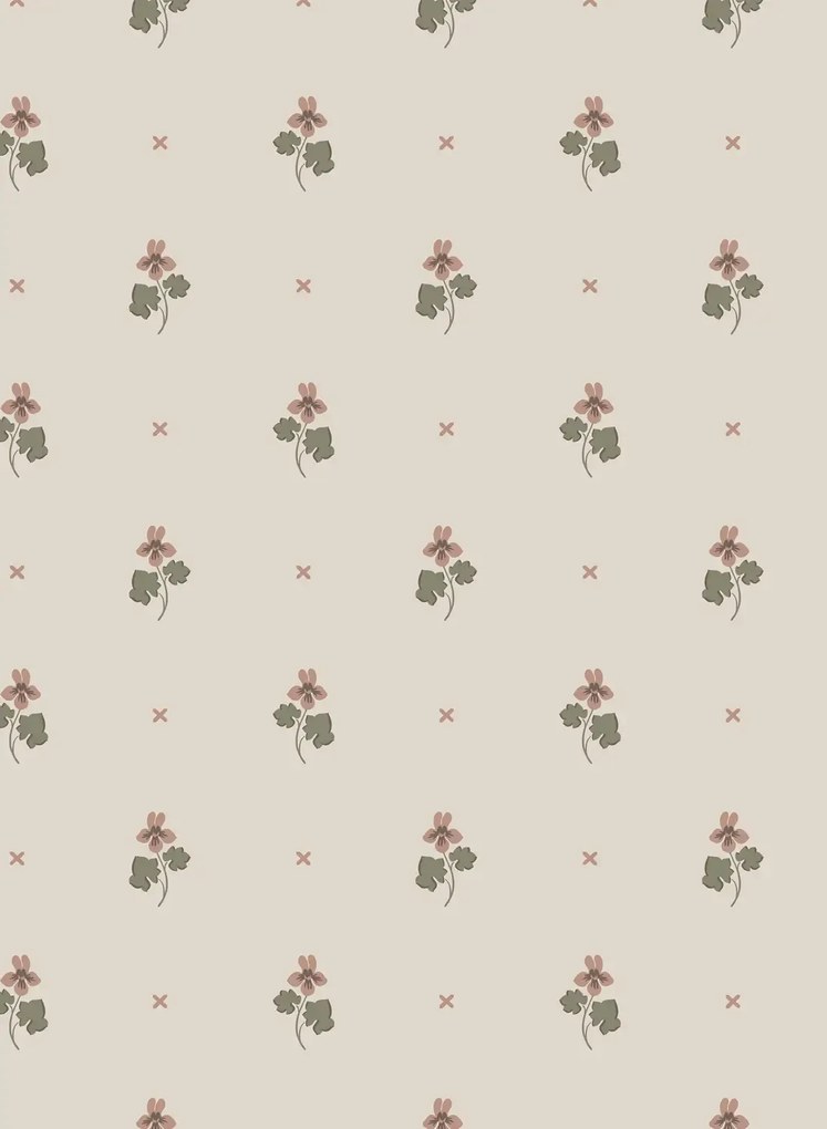 Sandberg Carta da parati Mimi - Blush