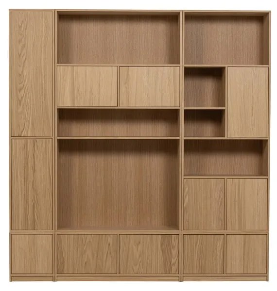 Libreria modulare in rovere naturale 77x199 cm Modulair - vtwonen