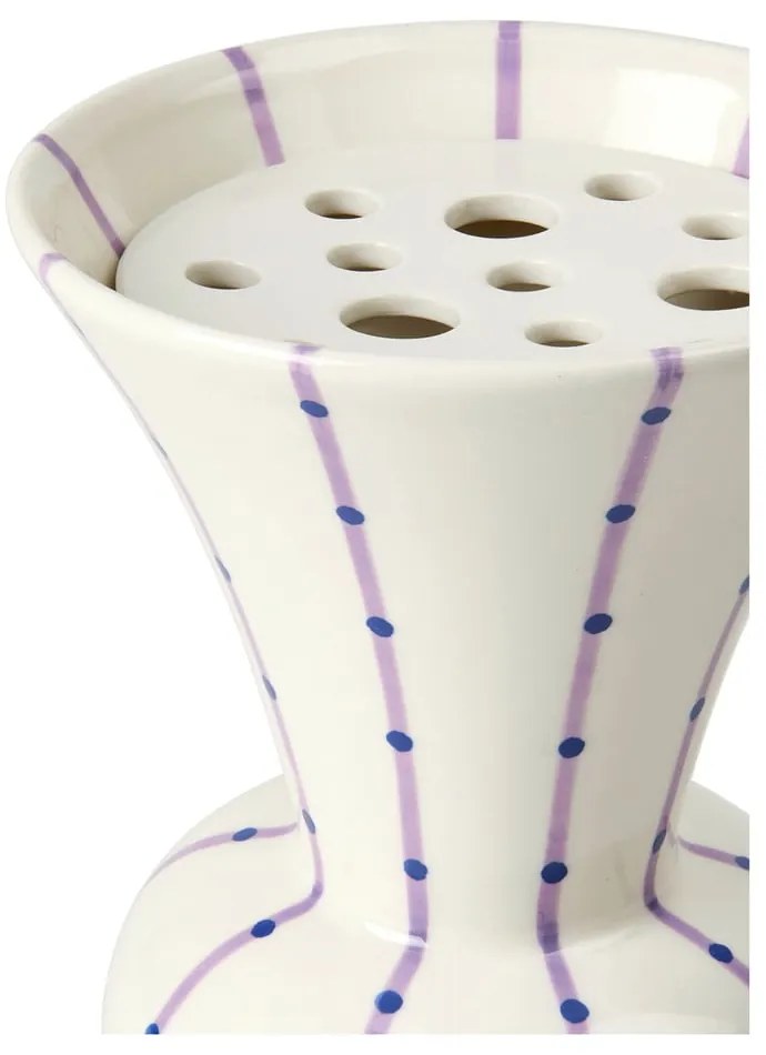 Vaso in ceramica bianca dipinto a mano Signature - Kähler Design