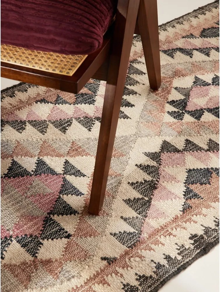 Passatoia grigia in iuta tessuta a mano 80x200 cm Roya Parsa – Elle Decoration