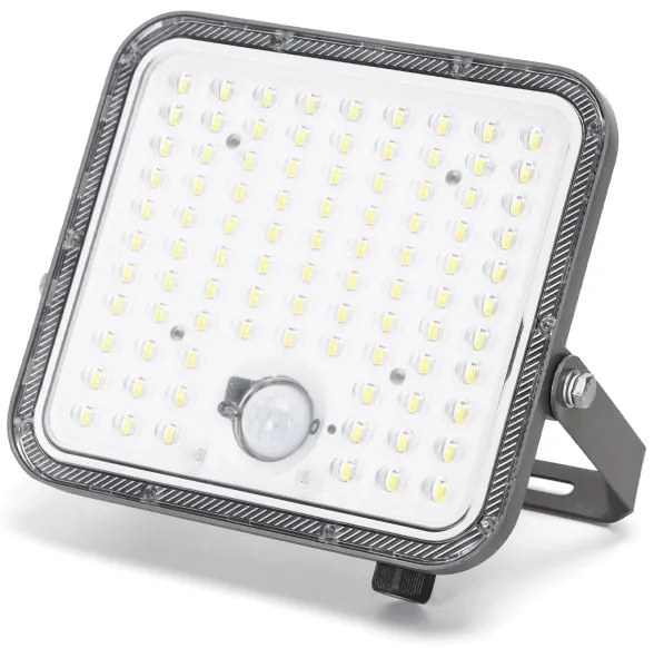 Aigostar - Proiettore solare LED dimmerabile con sensore LED/120W/3,4V IP66 + telecomando