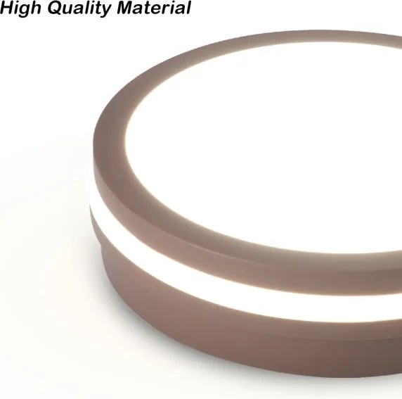 Brilagi -LED Lampada da esterno con sensore BENE LED/18W/230V diam. 21,5 cm marrone IP54