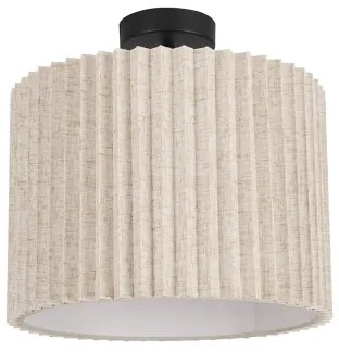 Brilagi - Plafoniera da soffitto NORDIC WAVE 1xE27/15W/230V Ø 32 cm lino/nero