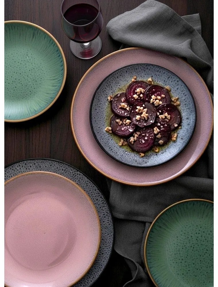 Piatto rosa in ceramica ø 27 cm Glaze – Orion