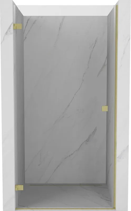 Mexen Lunar-B porta da doccia a battente sinistra 65 cm, trasparente, oro spazzolato - 832-065-000-55-00-L