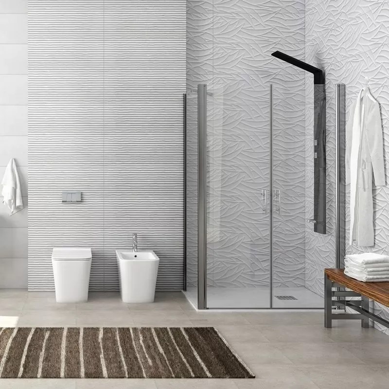 Box doccia 70x70 angolare apertura saloon KS2800-SSN - KAMALU