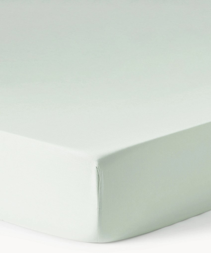 Lenzuolo con angoli topper in raso di cotone Comfort