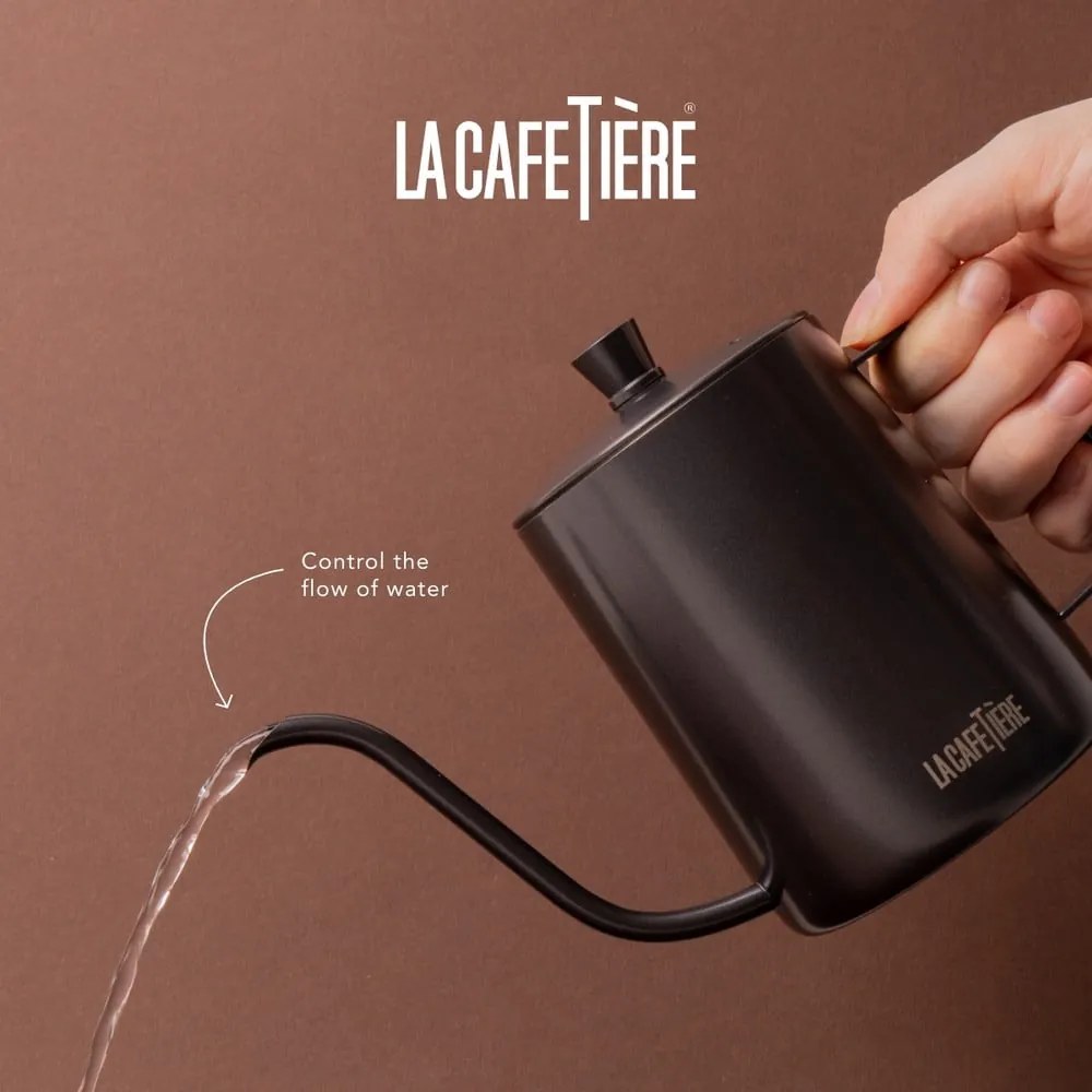 Caffettiera grigia in acciaio inox 0,6 l La Cafetiere - Kitchen Craft