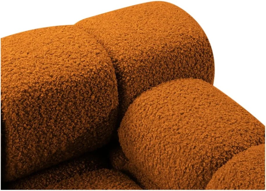 Modulo divano bouclé arancione (angolo destro) Bellis - Micadoni Home
