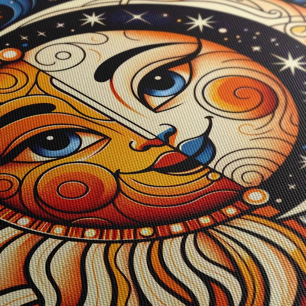 Quadri 5 pezzi – Sole e luna