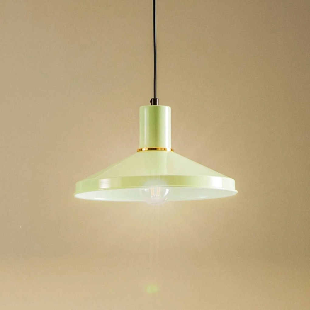 Avonni Lampada a sospensione AV-4106-M24-GREEN in metallo, verde