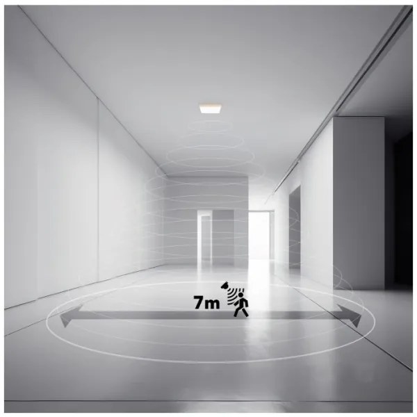 Lampada LED bagno NIVERA LED/18W/230V IP54 30x30 cm bianco + DO