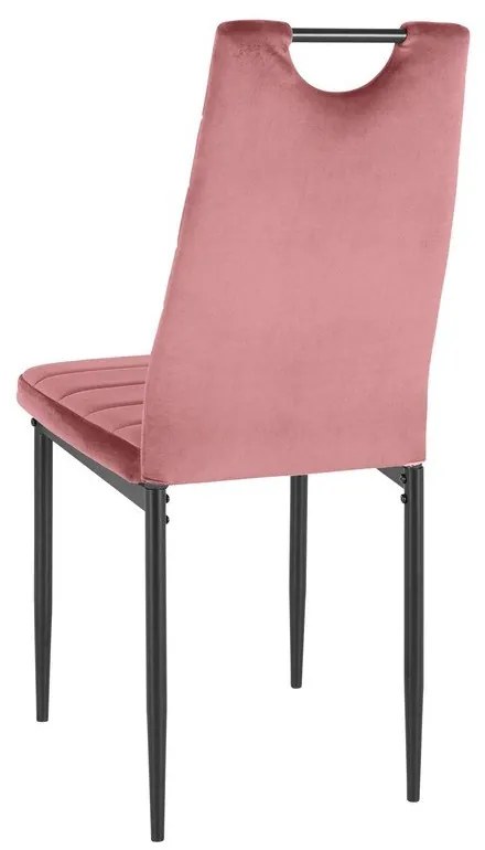 Sedie da pranzo rosa scuro in velluto set di 2 pz Mandy - Støraa