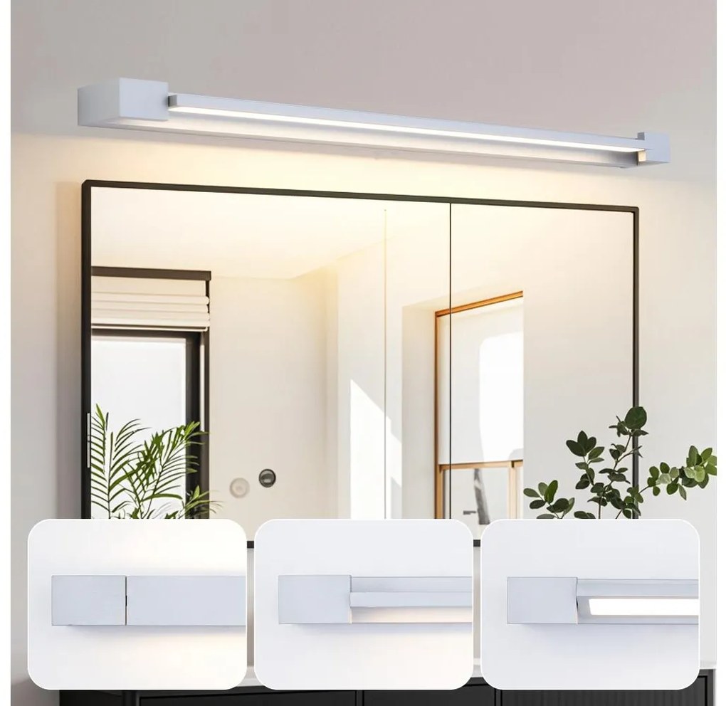 Brilagi-LED Specchio da bagno illuminato AQUA LINE LED/24W/230V 90 cm IP44 cromo opaco