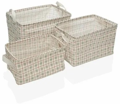 Set di Cestini Versa Camy Poliestere Tessile 3 Pezzi (25 x 22 x 35 cm)