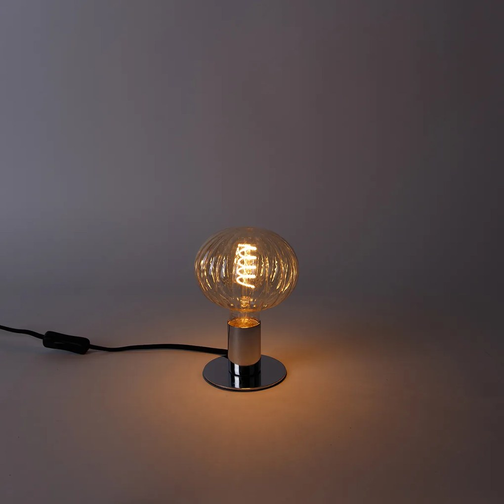 Lampadina LED dimmerabile E27 G125 ambra 4W 200lm 2000K