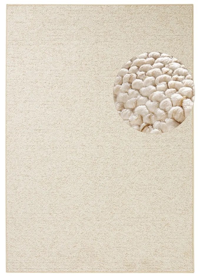 Tappeto color crema-beige 60 x 90 cm Wolly - BT Carpet