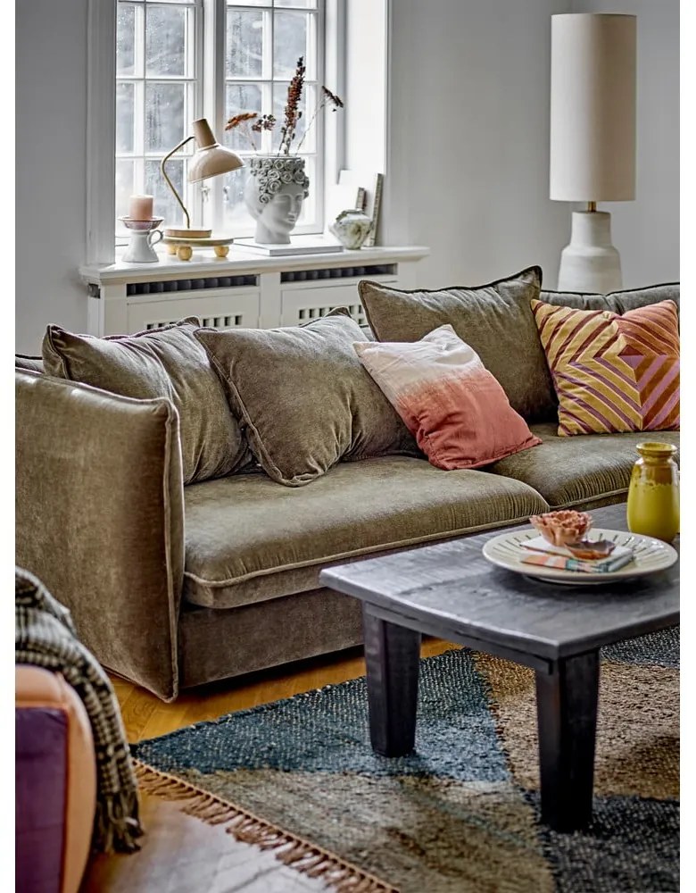 Lampada da terra color crema con paralume in tessuto (altezza 113 cm) Linetta - Bloomingville