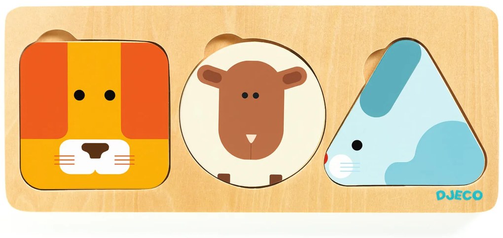 Puzzle di legno con 3 livelli