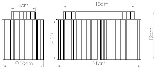 Sollux SL.1805 - Faretto AURA 2xGU10/10W/230V marrone