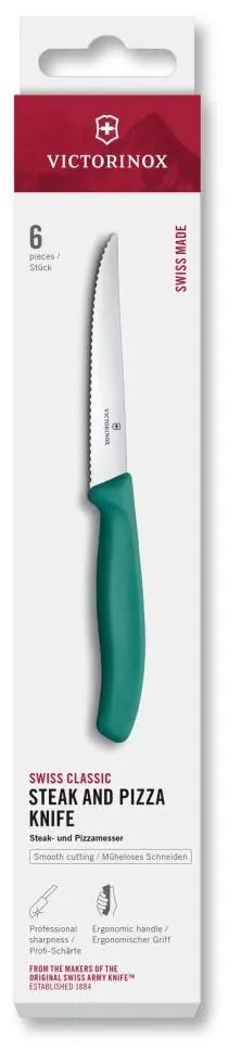 Victorinox - Set di coltelli da bistecca SWISS CLASSIC, 11 cm, 6 pezzi, turchese