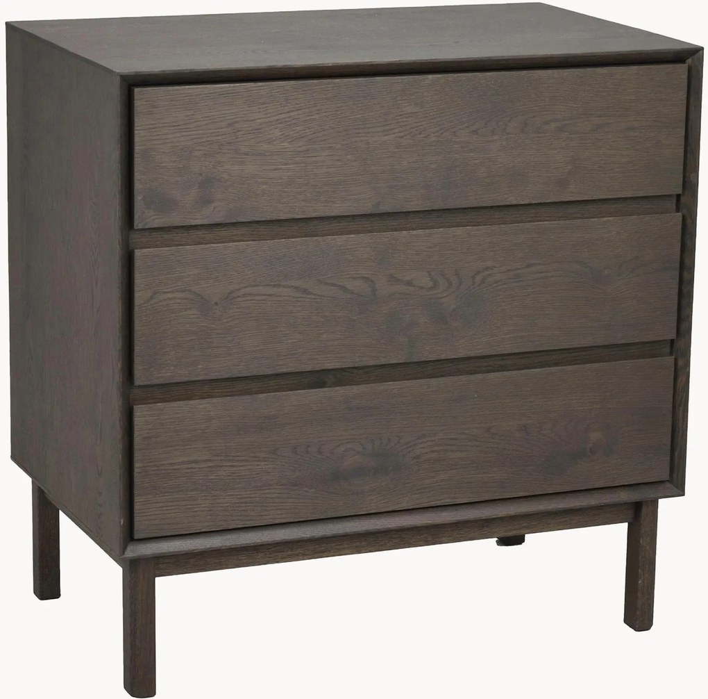 Cassettiera in legno di quercia Mackay