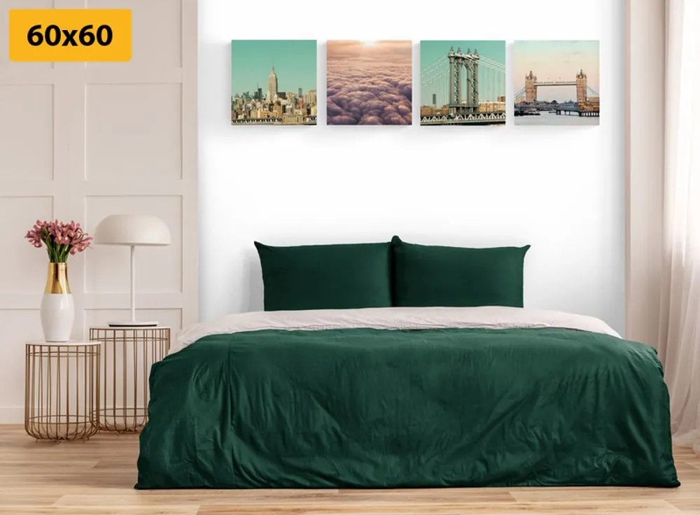 Set di quadri – Luoghi in colori delicati