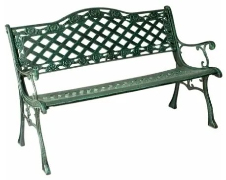 Panchina Da Esterno In Ghisa Con Braccioli 2 Posti 130 Cm
