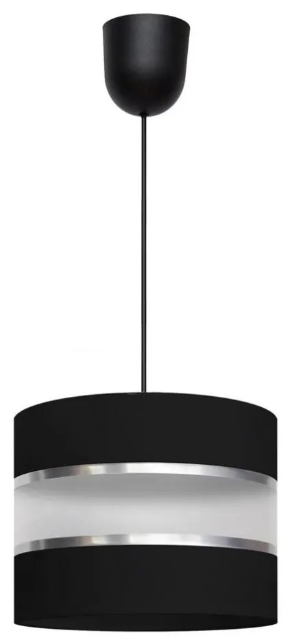 Lampadario su filo HELEN 1xE27/15W/230V nero