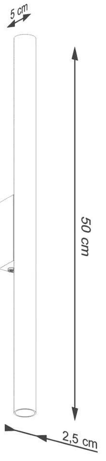 Lampada da parete color mattone Fideus – Sollux