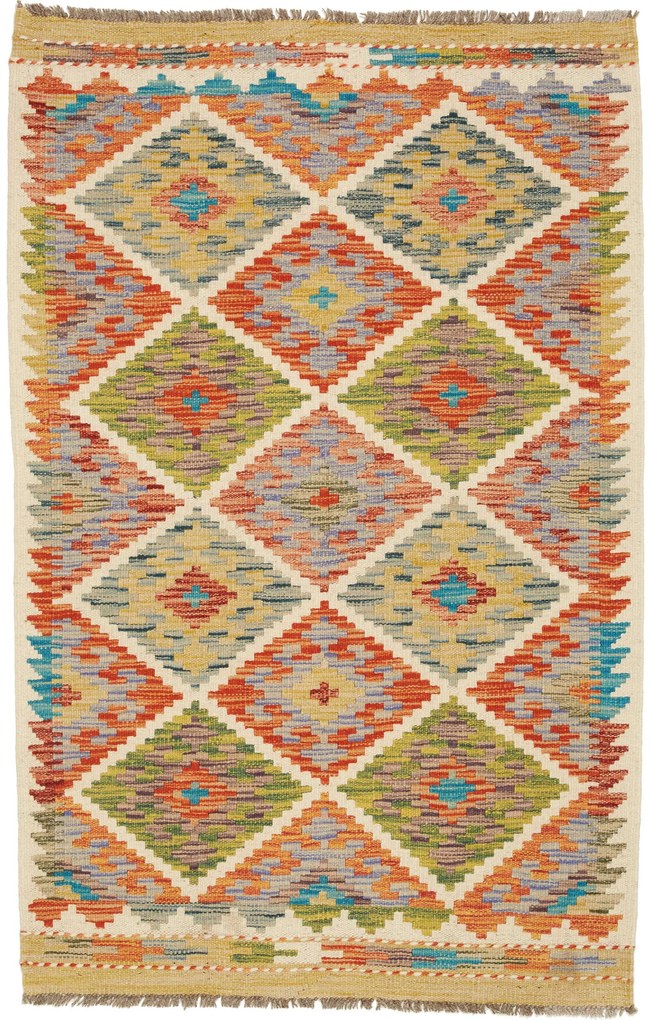 Kilim Tappeto 80x130 (Pakistan) Tessuto A Mano