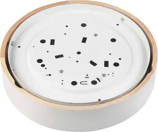 Plafoniera NATURAL 3xE27/15W/230V Ø 37,5 cm pino/bianco