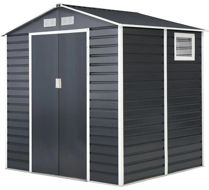 Rimessa per attrezzi in metallo Malmo 2,1 x 1,9 m Store Boss antracite